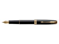 WATERMAN Exception Stylo plume fin, Noir, plume fine 18K, encre bleue,  Coffret cadeau