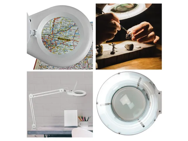 Loeplamp Met Vergrootglas 5 Dioptrie 22w Wit