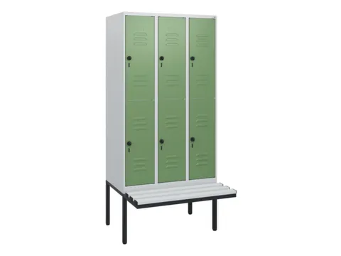 Dubbeldekse dekenkist,HxBxD 1950x900x815mm,3x2vak.,vak B 300mm
