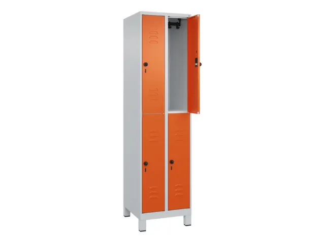 dubbeldekse locker,HxBxD 1950x500x500mm,2x2vak.,vak B 250mm