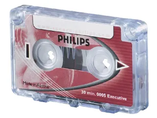Cassette dicteer Philips LFH 0005 2x15min met clip