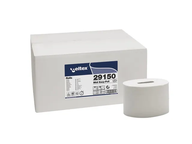 Toiletpapier Celtex MM Prime Midi 2-laags wit 576 vel doos 12 rol