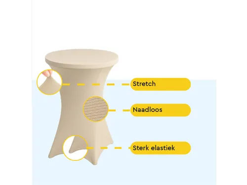 BRASQ Statafelrok Goud 80cm