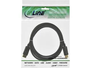 Kabel inLine displayport 4K60HZ M-M 1,5 meter zwart - 2