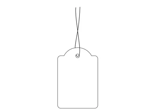 HERMA 6948 Hanglabel 32x50mm Wit karton met wit draad 1000 stuks