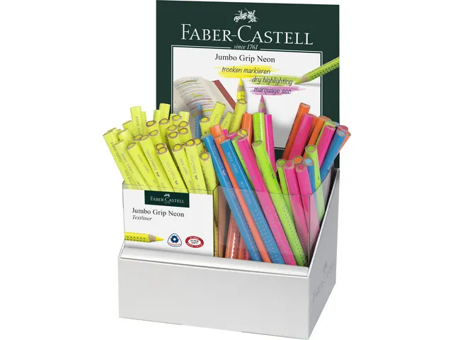 Markeerstift Faber-Castell 1148 Grip neon display 72 stuks