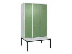 locker voor scheiding van kleding,HxBxD 2120x1200x815mm,3vak
