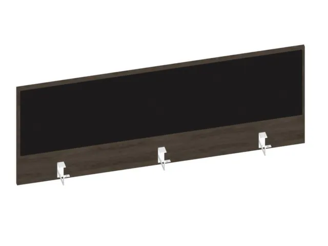 baliepaneel bureau aanbouw achter NV bruin hickory BN8033-zwart 1400mm