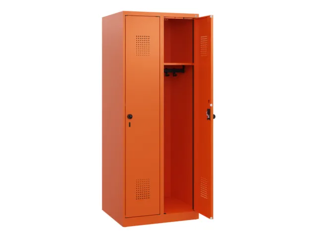 schoollocker,HxBxD 1530x600x500mm,2vak,vak B 300mm,draaigrendel