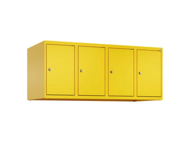 opzetkast,v. locker,4vak.,vak B 300mm,HxBxD 500x1200x500mm