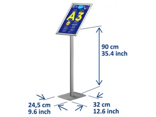 Infostandaard Europel incl. A3 kliklijst 25mm - 7