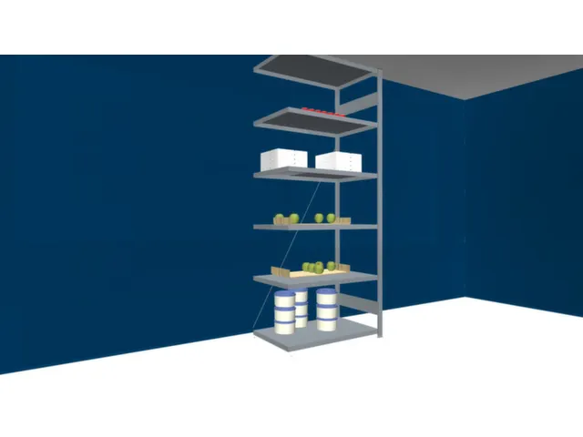 Rayonnage En Acier Sans Boulons élément Suivant H x l x p 2500 