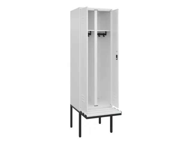 locker voor scheiding van kleding,HxBxD 2120x600x815mm,2vak