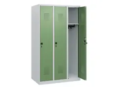 schoollocker,HxBxD 1530x900x500mm,3vak,vak B 300mm,draaigrendel