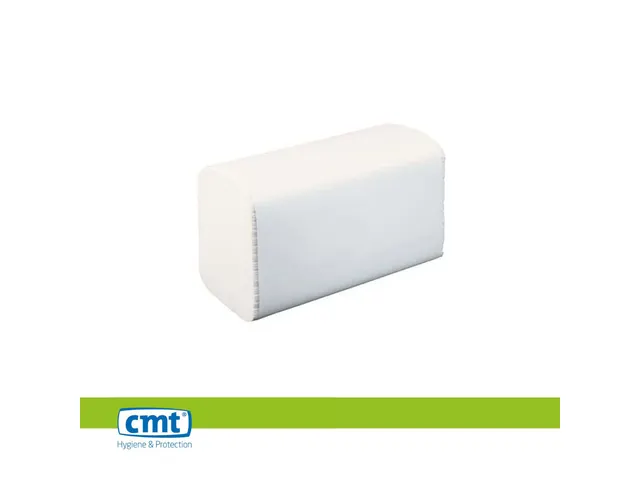 CMT Handdoekpapier Z-vouw Eco Recycled 2-laags 23x24cm wit 4000 Stuks