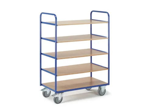 etagewagen,draagverm. 250kg,5etage(s),laadvl. LxB 1000x600mm,MDFetage