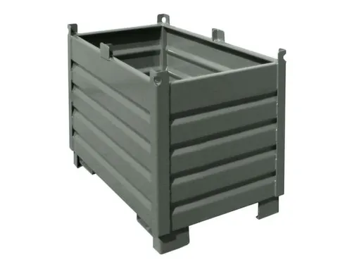 Systeem-Stapelcontainer Grijs 850x600x1200mm 500kg Inhoud 0.5m³