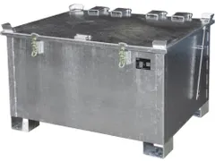 lithium-ion opslagcontainer,280l,HxBxD 750x1200x1000mm,vuurverzinkt