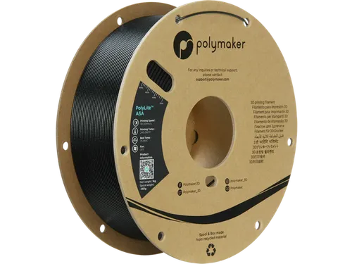 ASA 1,75mm zwart 1kg PolyLite 3D Filament