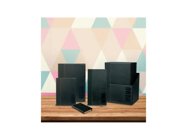 Protège-menu Securit A4 Trendy 1x 2 pochettes noir