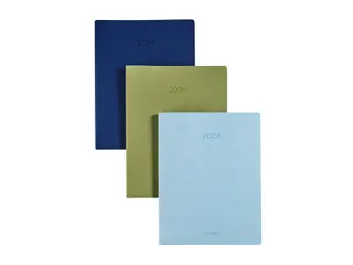 Agenda 2027 Brepols Timing Colora 7dagen/2pag taupe, roze, donkerblauw - 1