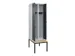 armoire vestiaire avec banc noir et blanc,HxlxP 2120x600x815mm