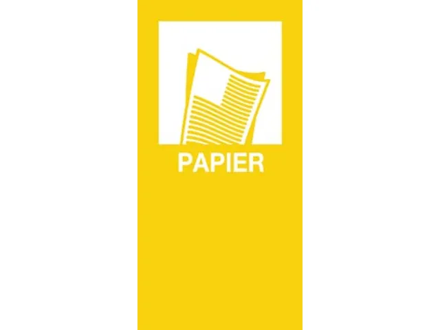 sticker magnétique PAPIER, jaune
