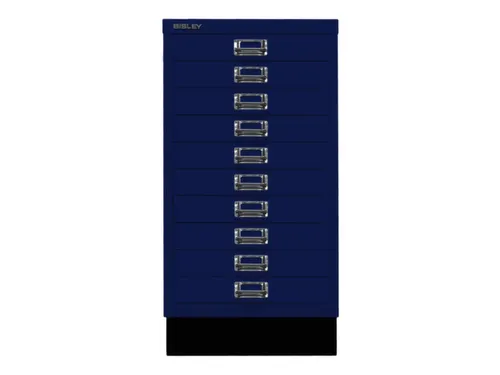 kantoor-ladekast HxBxD 670x349x432mm 10 laden romp oxfordblauw staal
