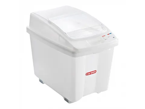 Araven verrijdbare Voedselcontainer 80 Liter met transparante deksel