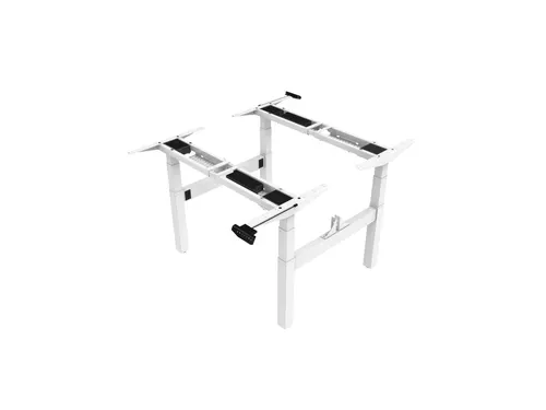 Elektrisch Verstelbaar Zit-Sta Frame Duo Bureau Wit 180Cm