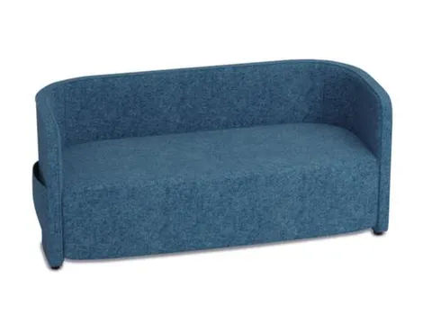 sofa,2-zits,stof blauw,HxBxD 760x1570x760mm,2zijvakken