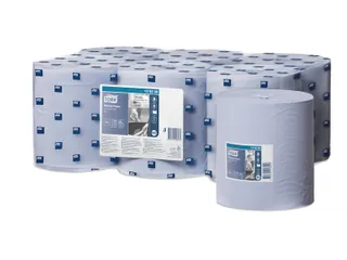 Tork 128208 Poetspapier Centerfeed M2 1-Laags Blauw - 2