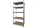 Stellingkast BRASQ 5 borden 90x40x180cm SU175 max 875 KG zilver