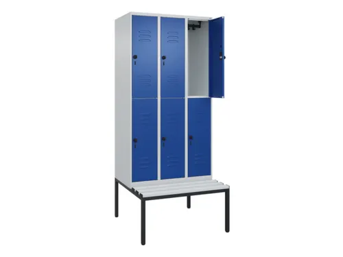 Dubbeldekse dekenkist,HxBxD 2120x900x815mm,3x2vak.,vak B 300mm