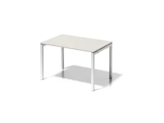 bureau HxBxD 740x1200x800mm blad grijswit 4-voeten verkeerswit - 1