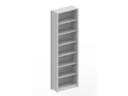 kantoorstelling,grondveld,HxBxD 2550x806x335mm,8xStalen bodem