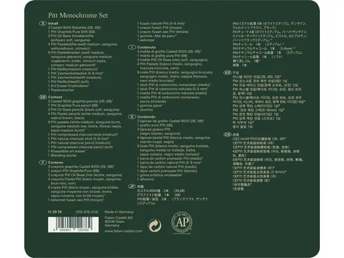 Pitt Monochrome set Faber-Castell 21-delig medium