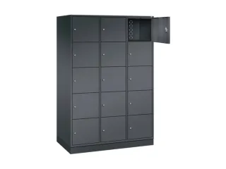 grootvolume-lockersysteem,HxBxD 1950x1220x600mm,3x5vakken,cil.-slot - 1