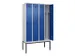 armoire vestiaire noir et blanc,HxlxP 2120x1200x500mm,4compart.
