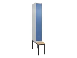 locker met bank,HxBxD 2120x300x815mm,1vak,vak B 300mm,cil.-slot