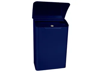 Wandbrievenbus Lugon Blauw Staal - 2