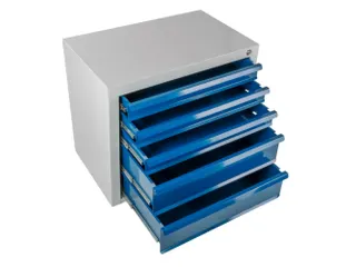 ladekast,HxBxD 600x700x435mm,5lade(n),volledig uittrekbaar - 1