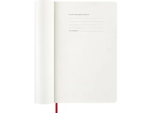 Agenda 2027 Moleskine 12M Weekly 7dag/1pagina large sc scarlet red