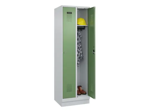 locker,HxBxD 1950x600x500mm,2vak,vak B 300mm,cil.-slot,sokkel