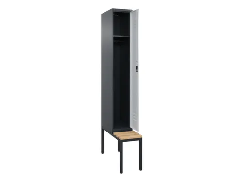 locker met bank,HxBxD 2120x300x815mm,1vak,vak B 300mm,cil.-slot