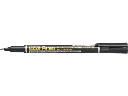 Pentel NF450-A Permanente marker Extra Fijne punt 1,2mm Zwart