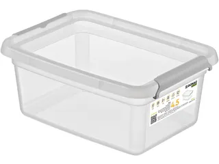 Donau Home Voedseldoos 4,5 Liter transparant kunststof - 1