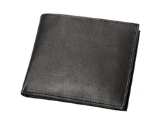 Portefeuille Alassio 10x12x2cm Leer zwart