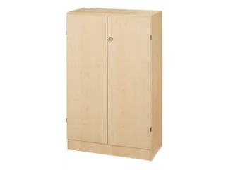 kantoorkast,HxBxD 1270x800x420mm,2xhouten vloer,stanggreep - 1