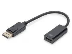 DisplayPort-adapterkabel Type DP HDMI A M/F 0,15m Full HD DP 1.1a Zwar
